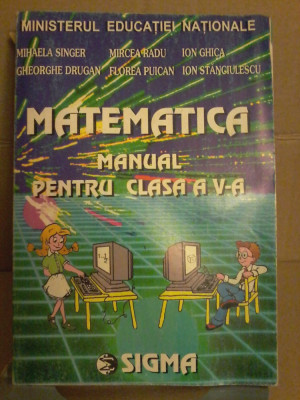 Mihaela Singer, Mircea Radu - Matematica.Manual pentru clasa a V-a foto