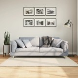 vidaXL Covor ISTAN, cu fire &icirc;nalte, aspect lucios, crem, 120x170 cm
