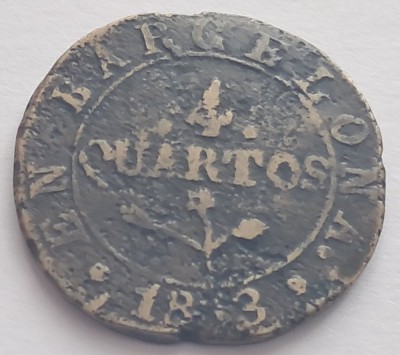 Spania, 4 Quartos 1813 foto