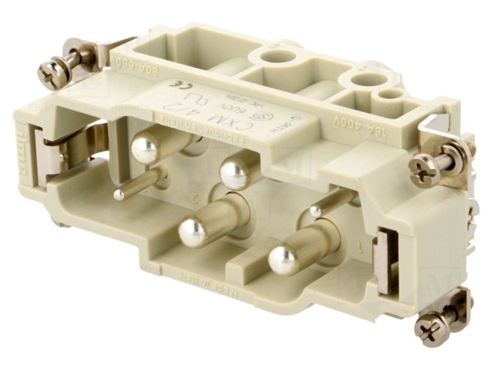 Conector HDC 4+PE, 80A, 690V