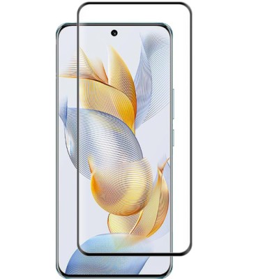 Folie protectie Premium compatibila cu Honor 90, Full Cover Black, Full Glue, Sticla securizata, Black foto