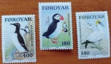 FEROE/FEROYAR-&#039;&#039;FAUNA-PASARI-PROTEJATE&#039;&#039;-SERIE 3V.- -MNH NESTAMP. -vezi scan, Nestampilat