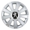 Set 4 Capace Roti, potrivite jantelor de R15, pentru Peugeot, model flash cromat, Autohelix MSA