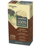 Vopsea de par bio, 100% Natural, 100 g, Nr. 4.0, Maro, Venita