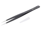 Pensetă ESD cu v&acirc;rf ascuțit, lungime 140mm
