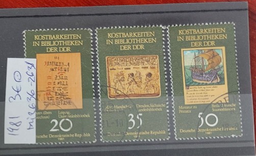 TS21 - Timbre serie DDR 1981 Mi 2636-38
