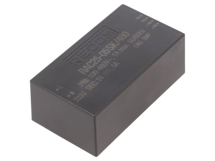Convertor AC/DC 25W 5VDC, 85-528VAC