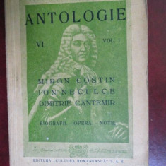 Antologie vol.1 Miron Costin ,Ion Neculce,Dimitrie Cantemir