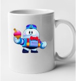 Cana alba personalizata Brawl Star - Lou, INOVATIX&reg;. 330 ml