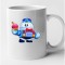 Cana alba personalizata Brawl Star - Lou, INOVATIX&reg;. 330 ml