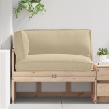 VidaXL Set de perne pentru palet 3 pcs Bej 120 x 80 x 12 cm