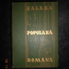 GHEORGHE VRABIE - BALADA POPULARA ROMANA (1966, editie cartonata)