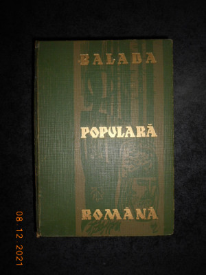 GHEORGHE VRABIE - BALADA POPULARA ROMANA (1966, editie cartonata) foto