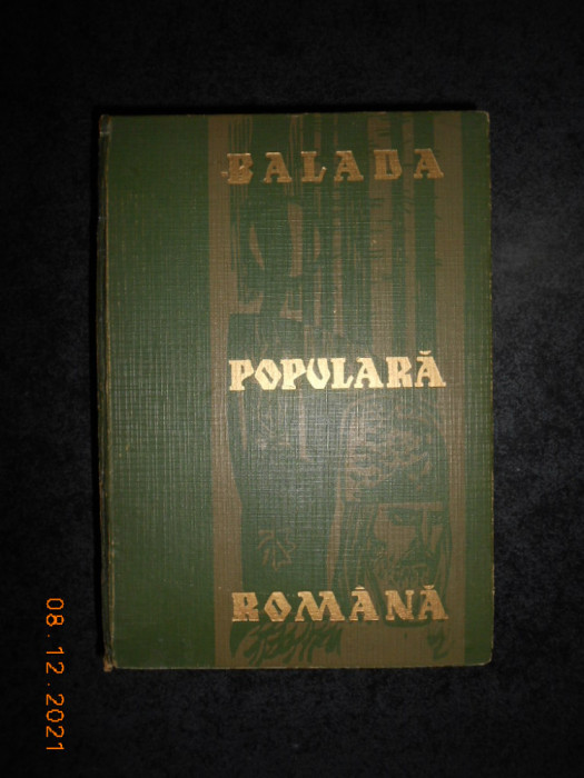 GHEORGHE VRABIE - BALADA POPULARA ROMANA (1966, editie cartonata)