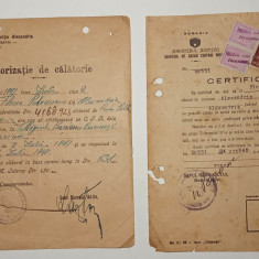 LOT 2 documente 1941 1945 Comisariatul de Politie Alexandria + Certificat cazier