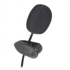 Microfon cu clip, Esperanza Voice, cablu 150 cm, conector jack 3.5mm, negru foto
