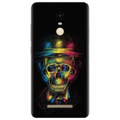 Husa silicon pentru Xiaomi Remdi Note 3, Colorfull skull 3d foto