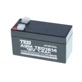 Acumulator Plumb Acid 12V 1.4Ah TED, Baterie Stationara UPS, Siguranta, Jucarii, Lanterne, Sisteme Alarma