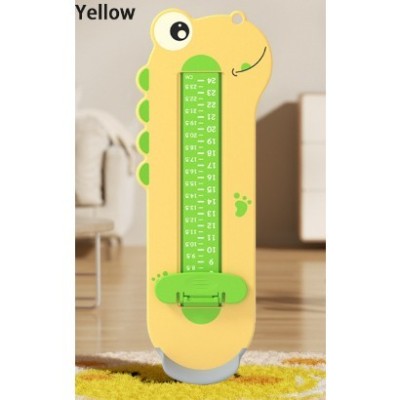 Dispozitiv de Masurat Talpa Piciorului pentru Bebelusi, Flippy, 9-24, Model Dinozaur, Galben foto