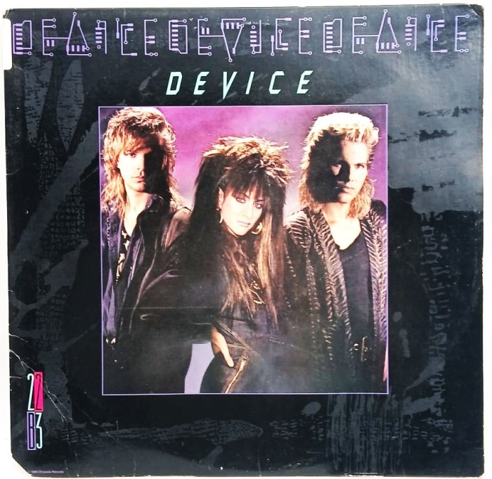 Device &lrm;&ndash; 22B3 NM / VG vinil LP disc rock synth pop Chrysalis SUA 1986