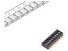 Comutator DIP-SWITCH C&amp;K SDA08H0SBR, 8 sectiuni, Montare SMT, SPST, Placare Aurit, OFF-ON, 24VDC