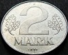 Moneda 2 MARK / MARCI - RD GERMANA / GERMANIA DEMOCRATA, anul 1977 *cod 964 A, Europa, Aluminiu