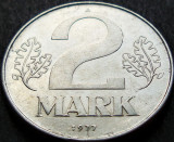 Cumpara ieftin Moneda 2 MARK / MARCI - RD GERMANA / GERMANIA DEMOCRATA, anul 1977 *cod 964 A, Europa, Aluminiu