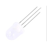 LED 10mm rosu-verde 50grd alb difuz cc