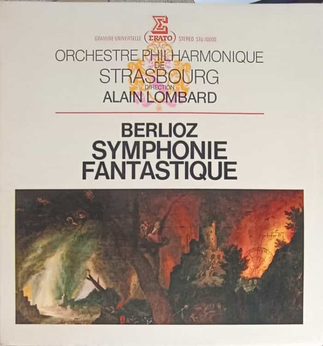 Disc vinil, LP. Symphonie Fantastique-Berlioz, Alain Lombard, Orchestre Philharmonique De Strasbourg