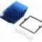 Radiator extrudat, aluminiu, 40mm x 40mm, albastra, Advanced Thermal Solutions - ATS-X50400P-C1-R0