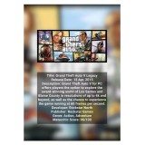 Poster Infografic Grand Theft Auto V Legacy, Carton 250g, A4