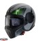 Casca pentru scuter - motocicleta Caberg model Ghost X Vyrus P7 negru/gri/verde fluor mat &ndash; fibra de sticla &ndash; omologare noua ECE 22.06 XXL (63/64cm)