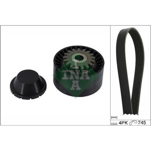 Set curea transmisie Renault Twingo 2 (Cn0) 03.07-, Twingo 2 Box / Liftback (Cno) 09.10-09.14, INA