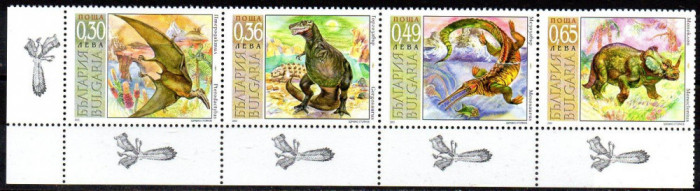 BULGARIA 2003, Fauna, Animale preistorice, Dinozauri, serie neuzată, MNH