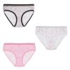 Set Chiloți Copii, Multicolor, 3 Bucăți, Model cu Buline și Dungi, Lurex Argintiu