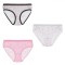 Set Chiloți Copii, Multicolor, 3 Bucăți, Model cu Buline și Dungi, Lurex Argintiu