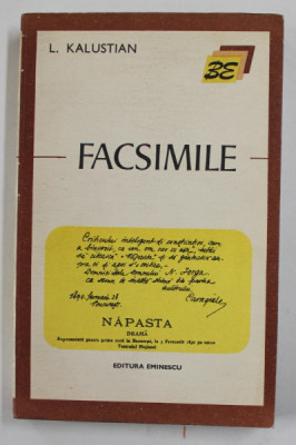 L . KALUSTIAN - FACSIMILE , 1975 foto