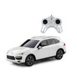 Masina cu telecomanda Rastar Porsche Cayenne Turbo, 1:24, Alb