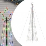 Pom de Craciun LED-uri cu varfuri 1534 LED-uri colorate 500 cm