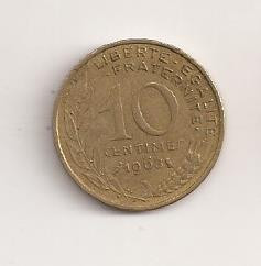 Moneda Franta - 10 Centimes 1968 v1 foto