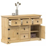 vidaXL Dulap &bdquo;Corona&rdquo;, 112x40x75 cm, lemn masiv de pin