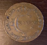 Moneda Suedia - 1/2 Skilling 1820