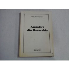 AMINTIRI DIN BASARABIA - ALECU GH. SANDULESCU