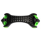 Rola pentru masaj, HKMB1811, polipropilena, negru + verde, 19 cm