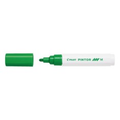 Marker cu vopsea Pilot Pintor M diverse culori 1.4 mm varf rotund Marker cu vopsea Pilot Pintor varf rotund 4.5 mm verde deschis