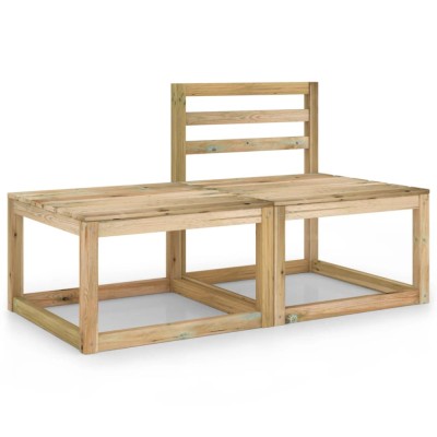 Gossi set mobilier de gradina, 2 piese, lemn de pin tratat verde foto