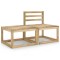 vidaXL Set mobilier de grădină, 2 piese, lemn de pin tratat verde 315707