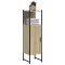 vidaXL Dulap de baie, stejar sonoma, 33x33x120,5 cm, lemn prelucrat