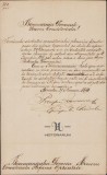104S Scrisoare semnată manu propria de episcopul Aradului, Procopie Ivacicovici, 1870, adresată unui asesor consistorial