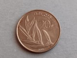 C50 - Moneda foarte veche - Belgia - 20 franci - 1993